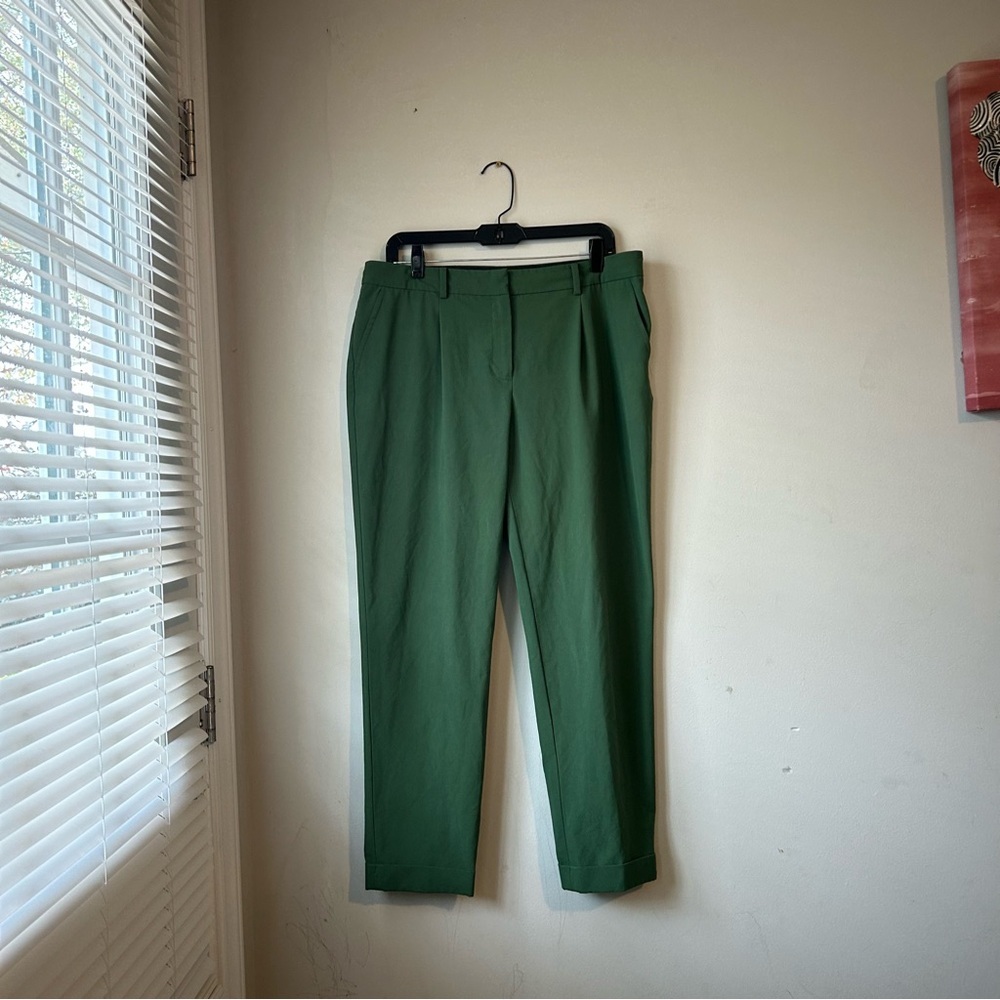 Jones New York Women’s Forest Green Pants Size 10 Stretch Office